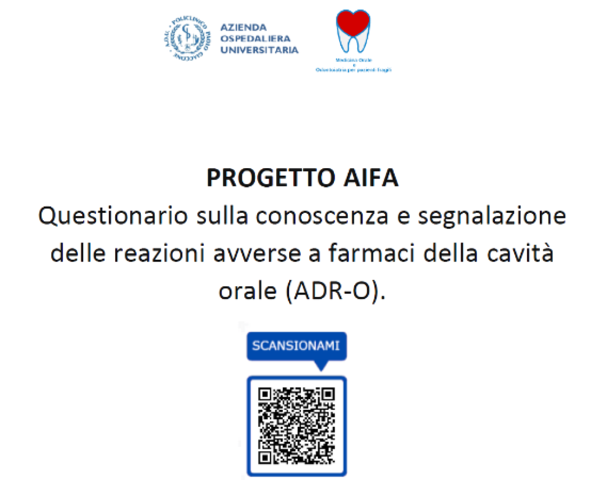 Progetto Multiregionale (Sicilia- Campania- Piemonte) “ADR in Odontoiatria nell'era informatica: dalla segnalazione alla visita specialistica con un click”