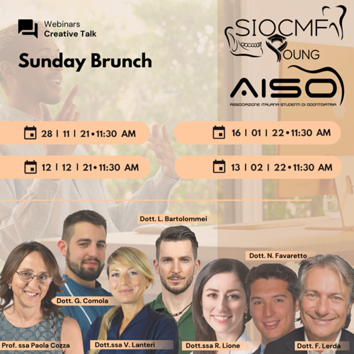 SUNDAY BRUNCH Orthopills a cura della SIOCMF Young